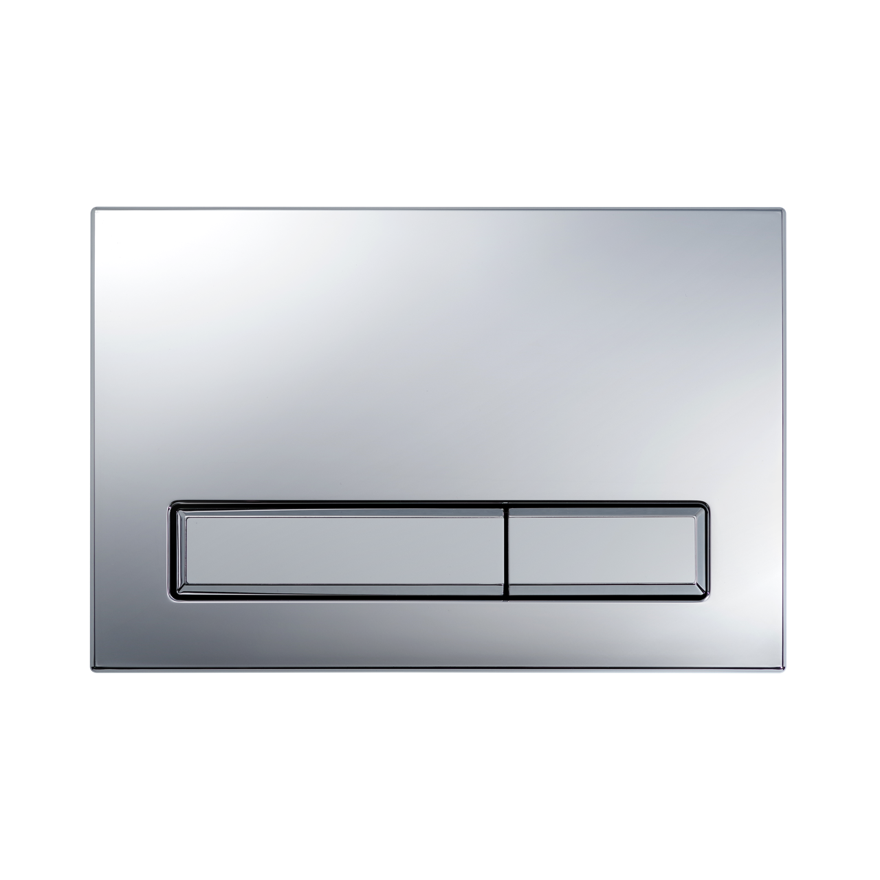 KK-POL 350/PPG/388-00-03 M08 V1 Пластиковая панель смыва для инсталляции, цвет хром глянец/белый