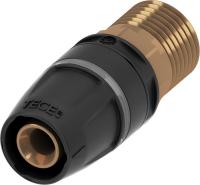 TECE 8713102 TECElogo Соединение прямое с ниппелем 16 х 1/2", бронза