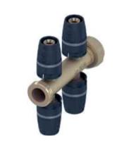 TECE 8730018 TECElogo Двойная крестовина c накидной гайкой 16 х  3/4"