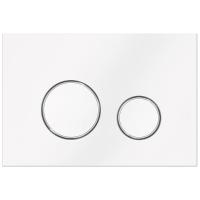 KK-POL 350/PPB/110-00-00(SPP/114/0/K) M11 V1 Пластиковая панель смыва для инсталляции, цвет белый глянец/хром