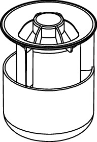 TECE 3695006 TECEdrainpoint S Стакан гидрозатвора с мембраной для трапов DN 100