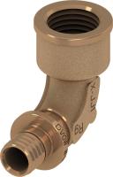 TECE 708101 TECEflex Уголок соединительный с муфтой TECEflex 16 х 1/2", бронза