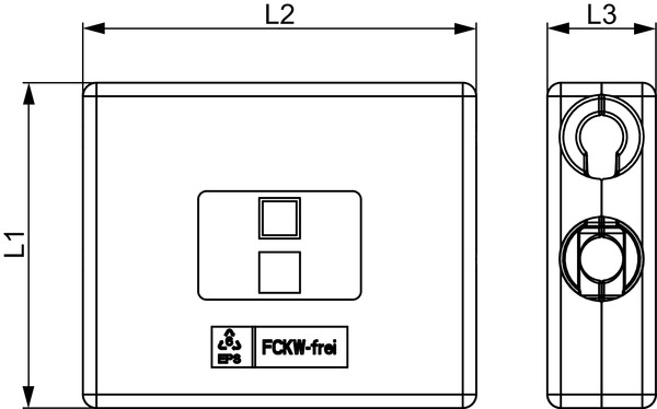 TECE 8740100 TECElogo Защитный корпус для двойного тройника