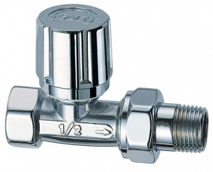 Вентиль термостатический прямой для стальных труб 1/2"ВР (серебро) (заменен на FL 0225 12P)