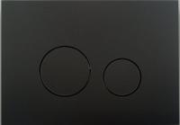 KK-POL 350/PPC/144-00-00 M11 Стеклянная панель смыва для инсталляции, цвет черный матовый