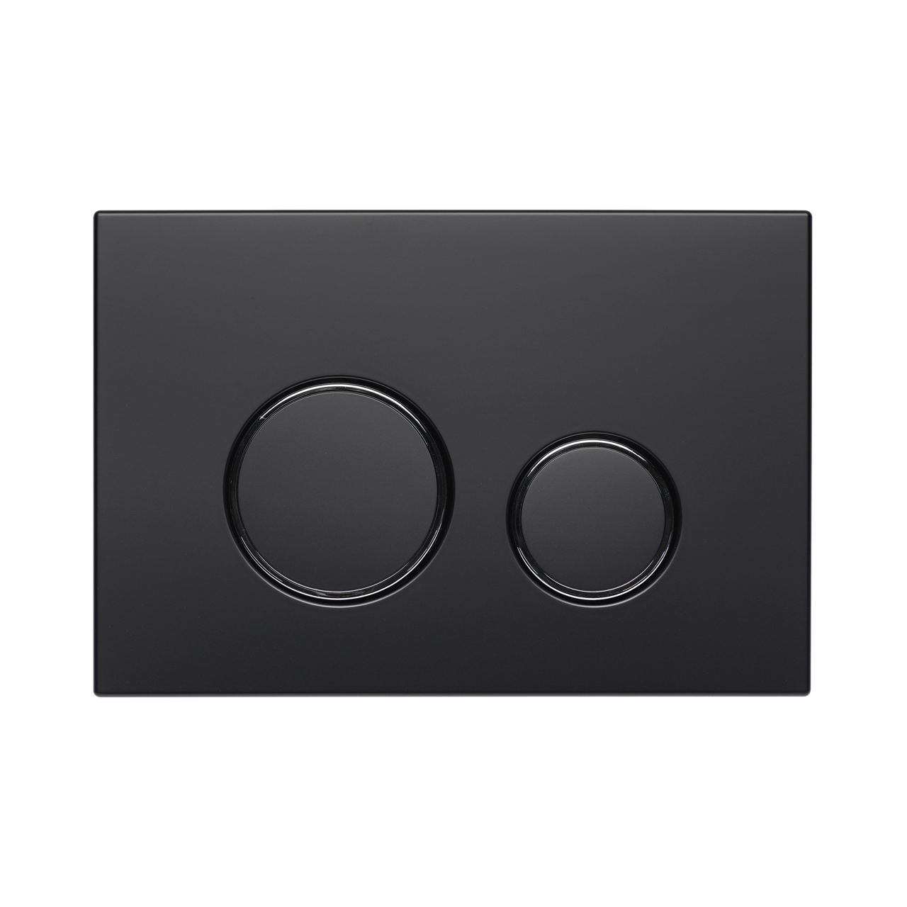 KK-POL 350/PPC/140-00-A0 (SPP/146/0/K) M11 V1 Пластиковая панель смыва для инсталляции, цвет черный матовый/хром