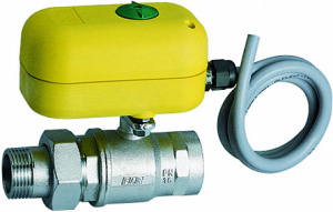 Кран шаровой 2-х ход., с сервоприводом., 3/4", НР-ВР, зонный, 220 В FAR