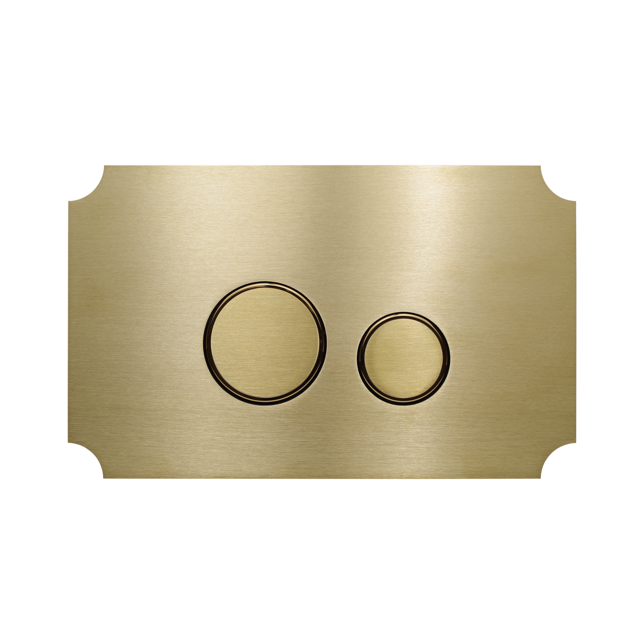 KK-POL 350/AFV/073-00-00 AQUAFIORI VINTAGE Металлическая панель смыва для инсталляции, цвет золото матовое