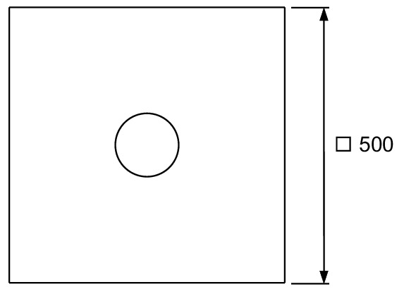 TECE 3690006 TECEdrainpoint S Гидроизоляционная пленка EPDM, обрезаемая по месту, для зажимных фланцевых соединений