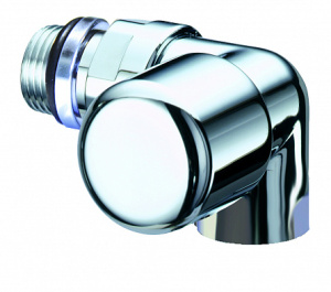 Вентиль термостатический трехосевой правосторонний TopFAR 1/2"ВР, EPDM, серебро