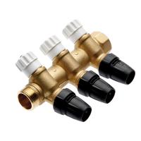 TECE 8730009 TECElogo Коллектор с запорными вентилями TECElogo, push-fit 16 х  3/4" 3 контура