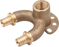 РЕХАУ 14562713001 RAUTITAN RX+ Проточный настенный угольник 20/20-Rp 1/2 длинный, бронза