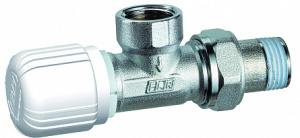 FAR FT 1625 12  Вентиль термостатический угловой, с горизонтальной буксой, 1/2", ВР