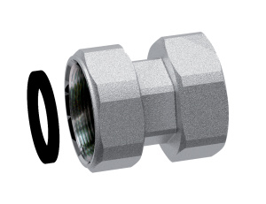 FAR FC 8321 134  Переходник с накид. гайкой 1”(ВР) – 3/4(ВР), с EPDM