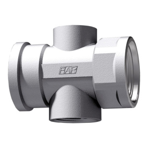 FAR FK 3430 34TC  Хр. вставка 3/4" (ВВ) под слив. кран 1/2"(ВР) и воздухоотводчик 3/8"(ВР)