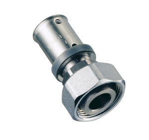 Пресс-переходник 20х2, с накидной гайкой, М24х19 (м.р.) FAR