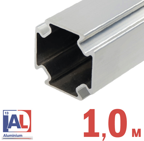 RIVO 100001-10 Fix Профиль алюминиевый, 33х33х1 мм, отрезок 1,0 м.