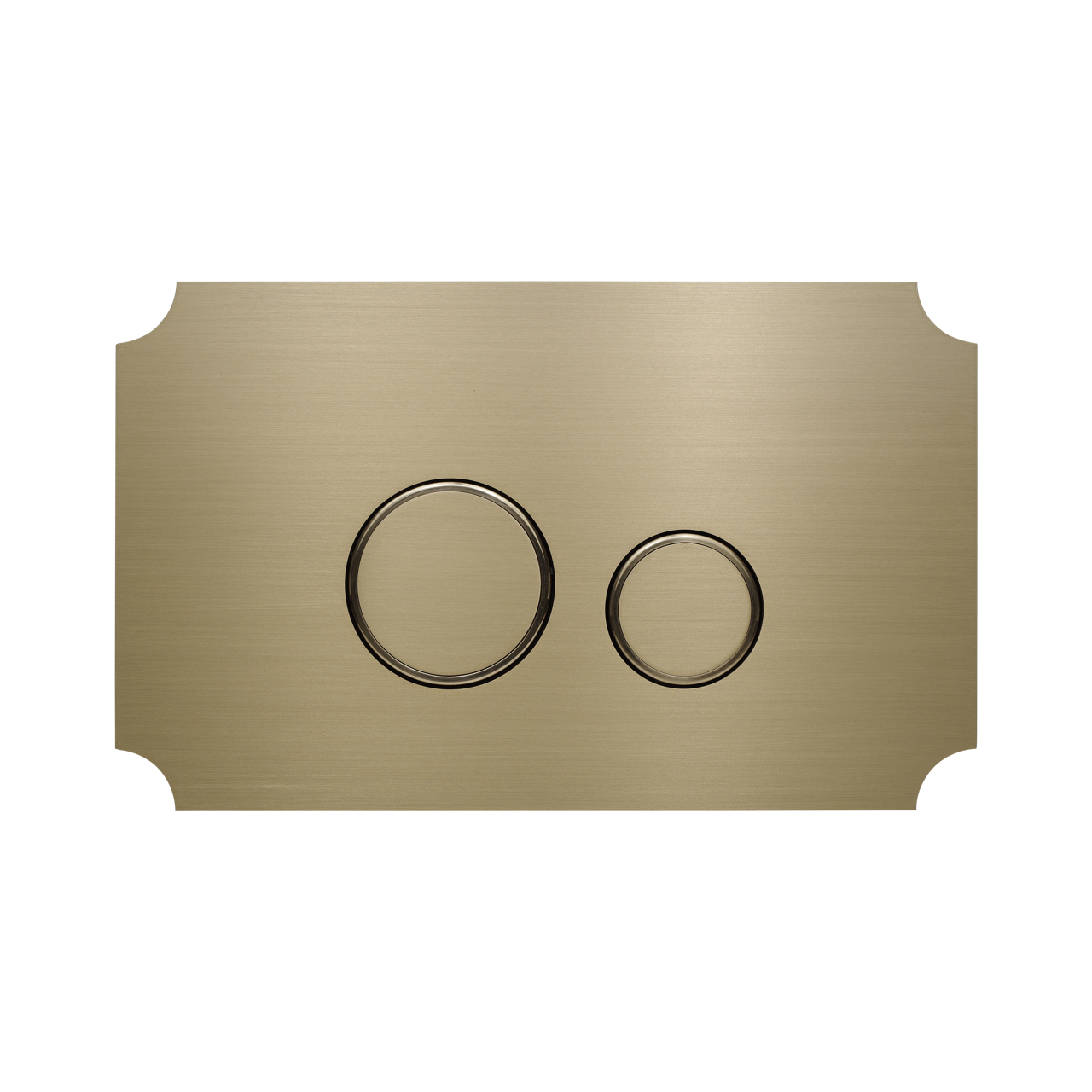 KK-POL 350/AFV/074-00-00 AQUAFIORI VINTAGE Металлическая панель смыва для инсталляции, цвет шампань