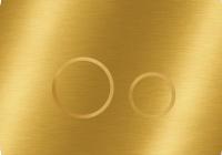 KK-POL 350/AFS/053-00-00 AQUAFIORI SFERA Металлическая панель смыва для инсталляции, цвет золото матовый