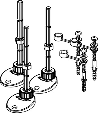 TECE 660003 TECEdrainline Комплект опор, 94-142 мм