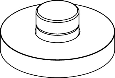 TECE 8780100 TECEflex Декоративный колпачок для шарового крана скрытого монтажа