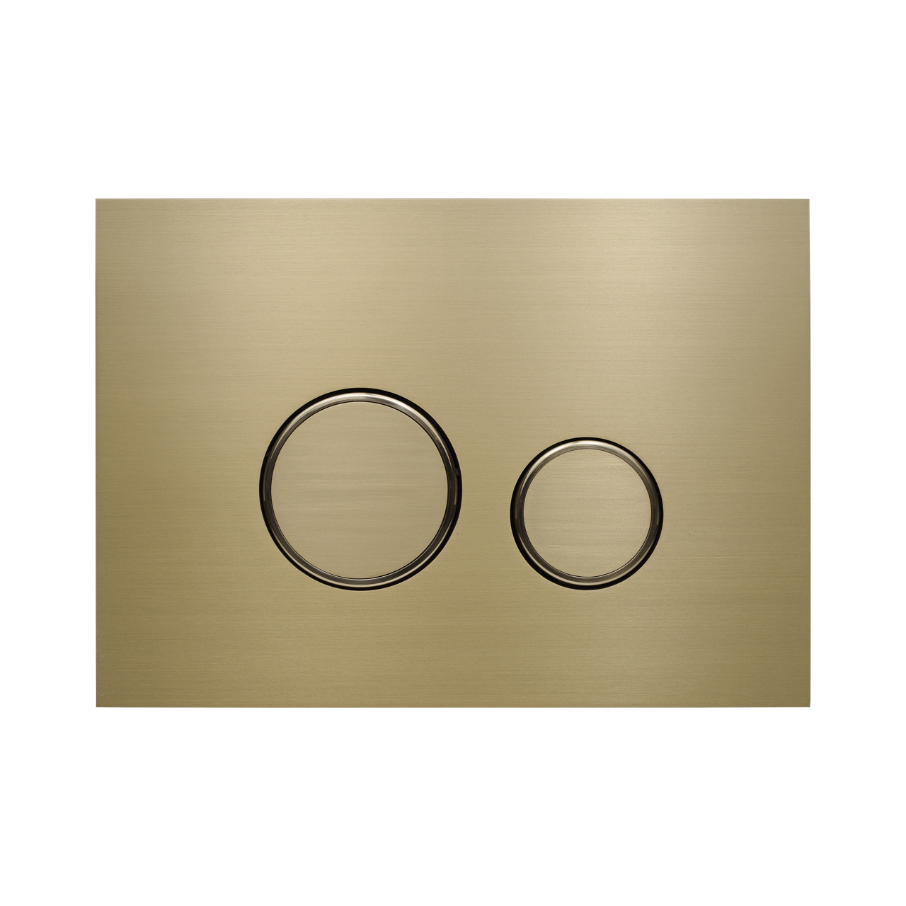 KK-POL 350/AFS/054-00-00 AQUAFIORI SFERA Металлическая панель смыва для инсталляции, цвет шампань