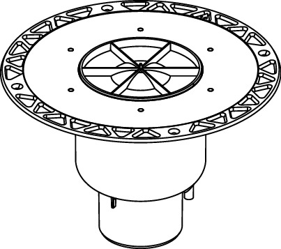 TECE 3603600 TECEdrainpoint S Сифон DN 70, вертикальный с универсальным фланцем Seal System