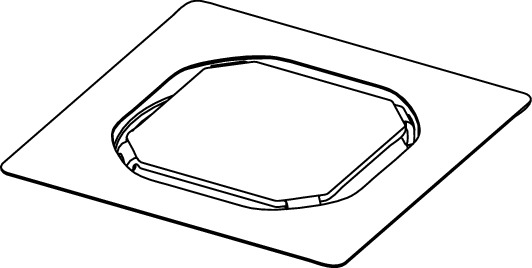 TECE 3660016 TECEdrainpoint S Основа для плитки S, 100 мм, из нержавеющей стали, без рамки