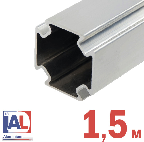 RIVO 100001-15 Fix Профиль алюминиевый, 33х33х1 мм, отрезок 1,5 м.