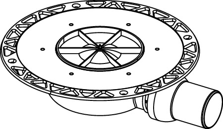 TECE 3601400 TECEdrainpoint S Сифон DN 50, низкий, с универсальным фланцем Seal System