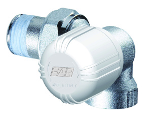 Вентиль термостатический трехосевой, правосторонний, 1/2", ВР FAR