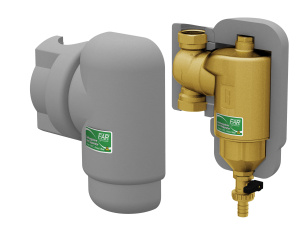 Сепаратор шлама (дешламатор) 3/4", с поворотным соединением, в теплоизоляции FAR