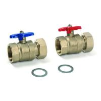 РЕХАУ 12478201001 RAUTHERM S Комплект двух шаровых кранов 1 1/4" для пром. коллектора,