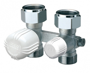 Узел термостататический Н-образный, прямой, 3/4", EU FAR