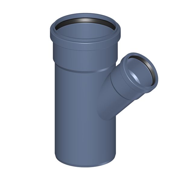 POLOPLAST P2233 POLO-KAL NG Тройник PKEA DN/OD 125/75, 45°, синий