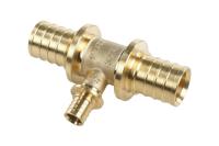 РЕХАУ 11080641001 RAUTITAN MX Тройник с уменьшенным боковым проходом 32-16-32, DZR латунь