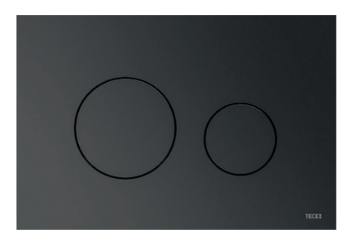 TECE 9240938 TECEloop 2.0 Пластиковая панель смыва унитаза для системы двойного смыва, цвет панели графит металлик, цвет клавиш графит металлик