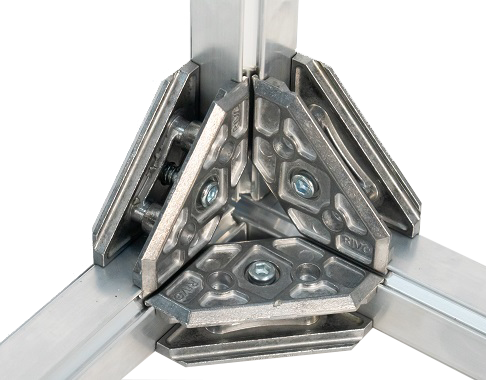 RIVO 100002 FIX Соединение угловое для монтажа под углом 90 и 45 градусов