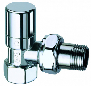 Вентиль запорный угловой для стальных труб. 1/2"ВР(серебро) (заменен на FL 0138 12P)