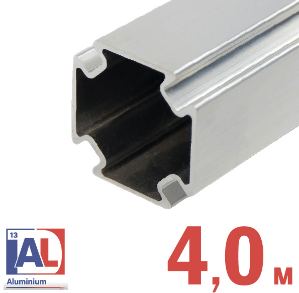 RIVO 100001-40 Fix Профиль алюминиевый, 33х33х1 мм, отрезок 4,0 м.