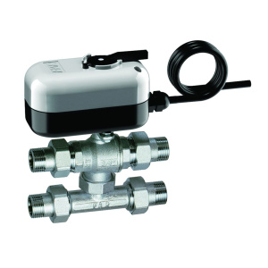 Кран шаровой 3-х ход., 3/4" с байпасом, сервопривод 3007 8 S