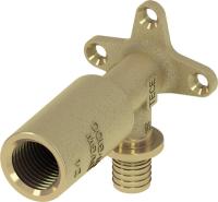 TECE 768502 TECEflex Уголок с настенным креплением, удлиненный TECEflex 16 х 1/2'', латунь