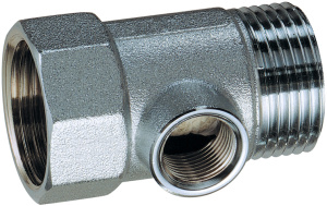 Вставка 1", НР-ВР, для термометра, хромированная FAR