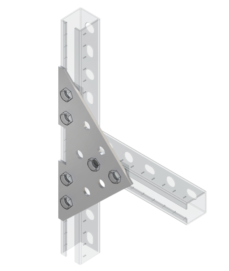 TERMOCLIP 09262001 Пластина соединительная треугольная 38-41 4F11 190x4x190, 4 мм