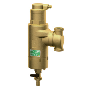 Деаэратор COMBIFAR совмещенный с грязуловителем, 3/4", ВР-ВР, с магнитом, с поворотным соединением FAR
