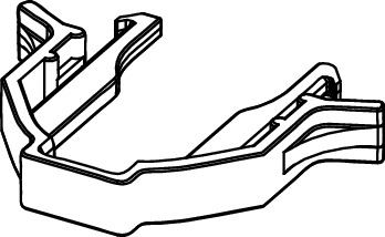 TECE 9820381 TECEbase Предохранительная скоба для углового крана тип 2