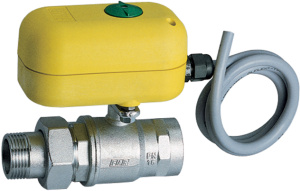 Кран шаровой 2-х ход., с сервоприводом., 1 1/4", НР-ВР, зонный, 24 В, 40 сек FAR