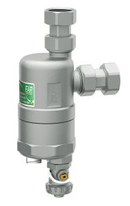 Сепаратор шлама (дешламатор) COMPACTFAR 3/4"х3/4", НР-накидная гайка, с магнитом, шаровым краном FAR