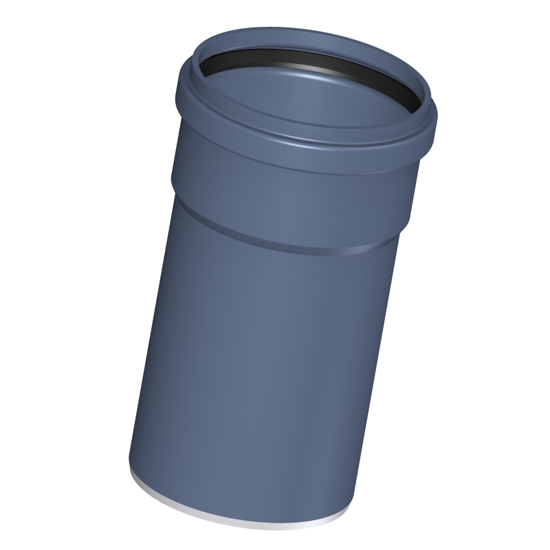 POLOPLAST P2040 POLO-KAL NG Труба канализационная DN 110, длина 150 мм, 3-х слойная, шумопоглощающая, с раструбом PKEM, синий