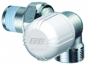 Вентиль термостатический трехосевой, правосторонний, 1/2", М24х19 FAR